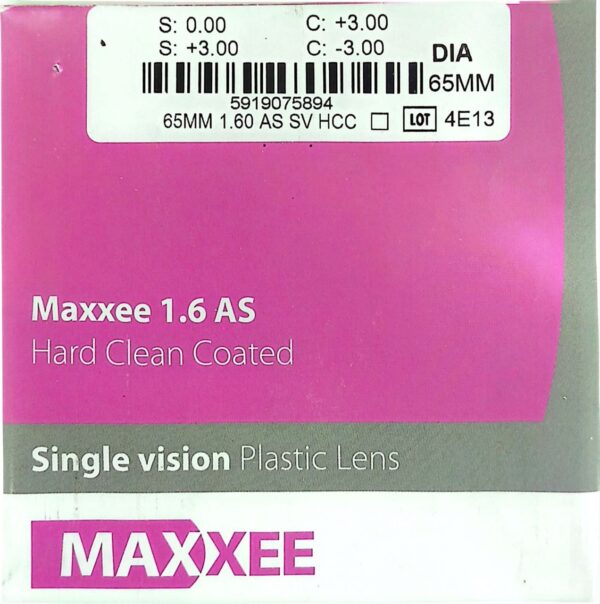 عدسی MAXXEE1.60(HMC+)