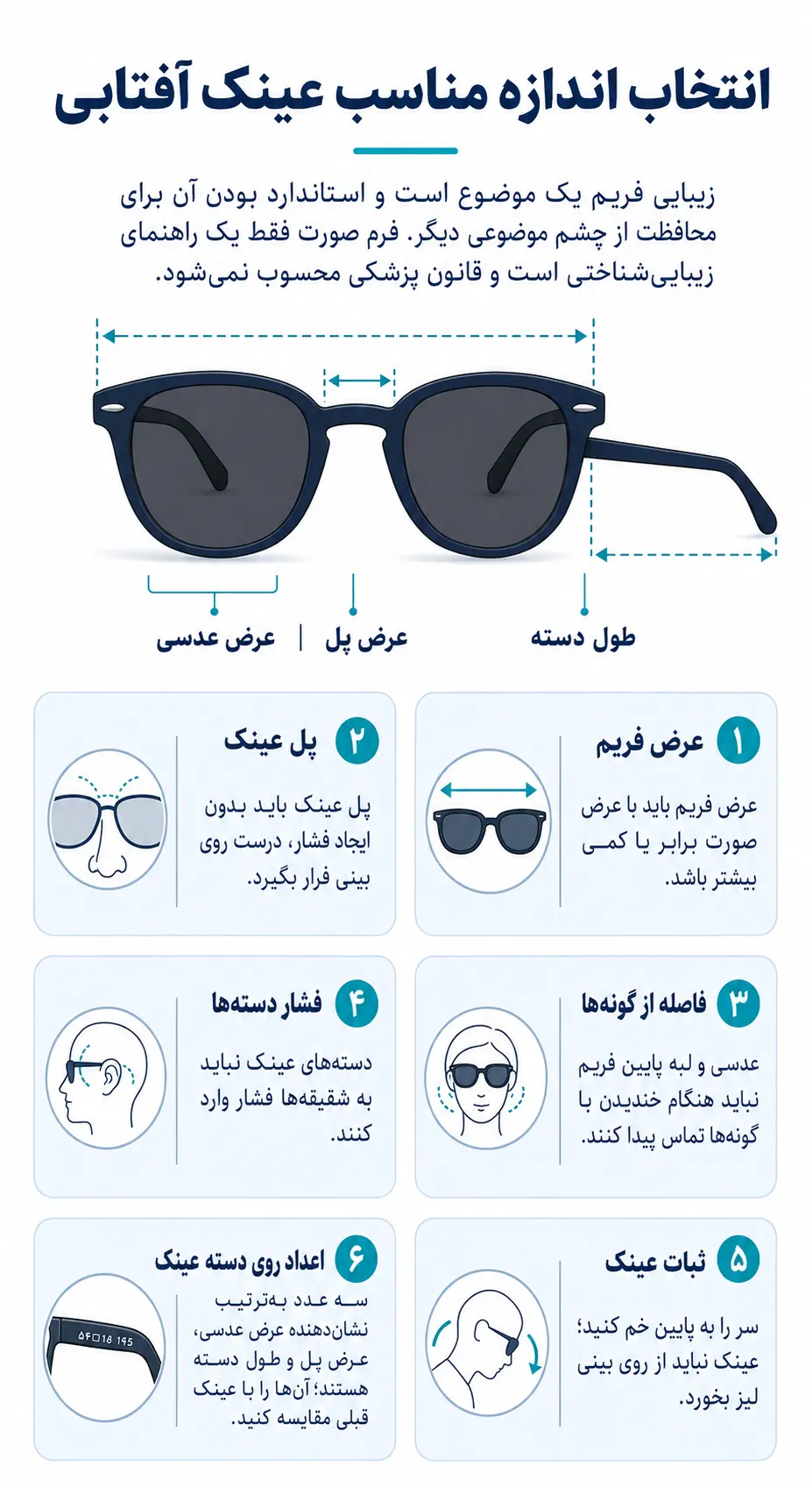 انتخاب اندازه فریم