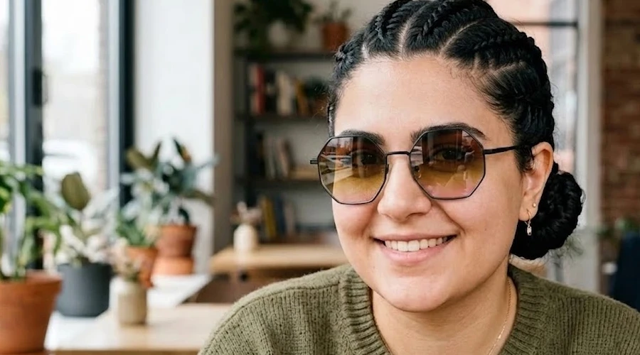 عینک چند ضلعی آفتابی